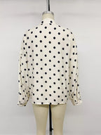 Polka Dot Button-Up Shirt