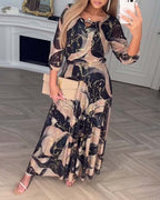 Chavelle | Printed Chiffon Dress