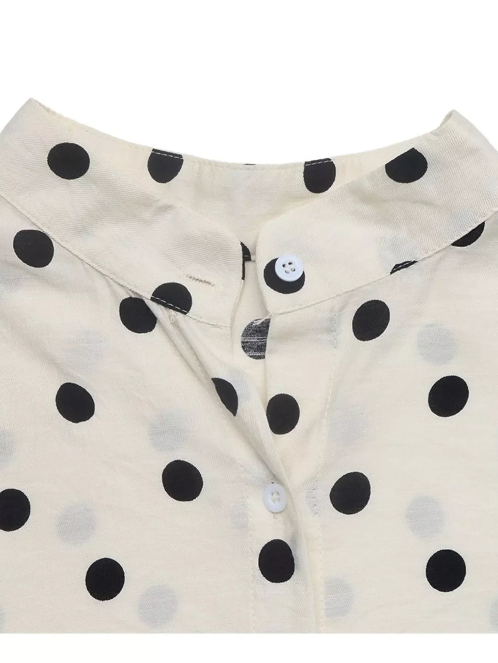 Polka Dot Button-Up Shirt