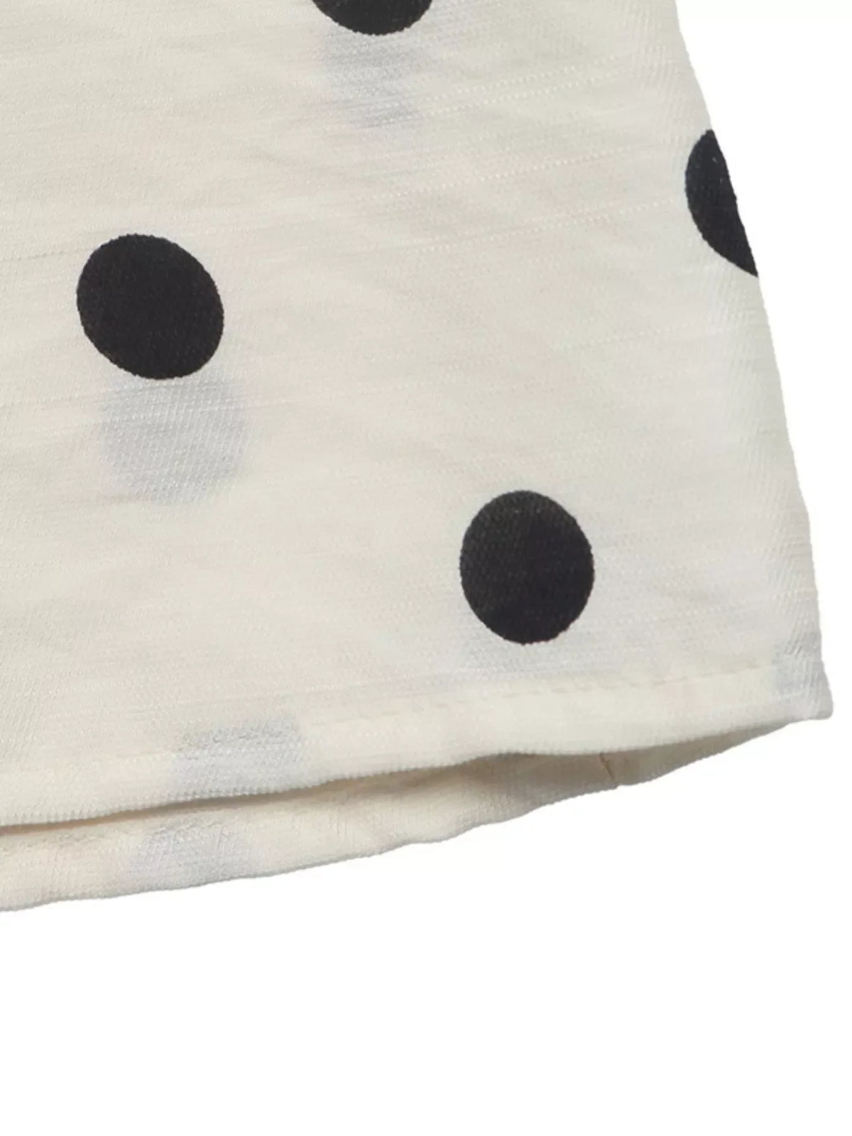 Polka Dot Button-Up Shirt