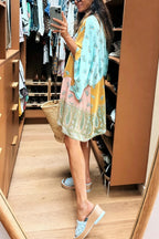 Gypsy Soul Paisley Wrap-Style Mini Beach Tunic & Dress