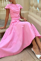 Sofia Button-Front Midi Skirt Set